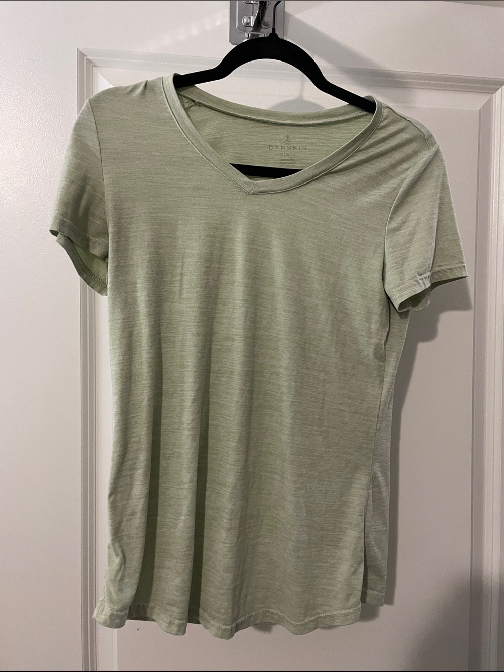 Danskin Women’s Light Green V-Neck Tee